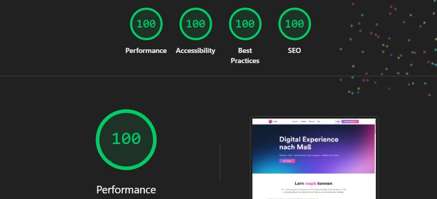 Lighthouse 100% Score